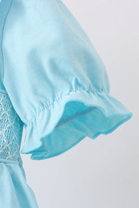 Apple Smocked Lace Dress
