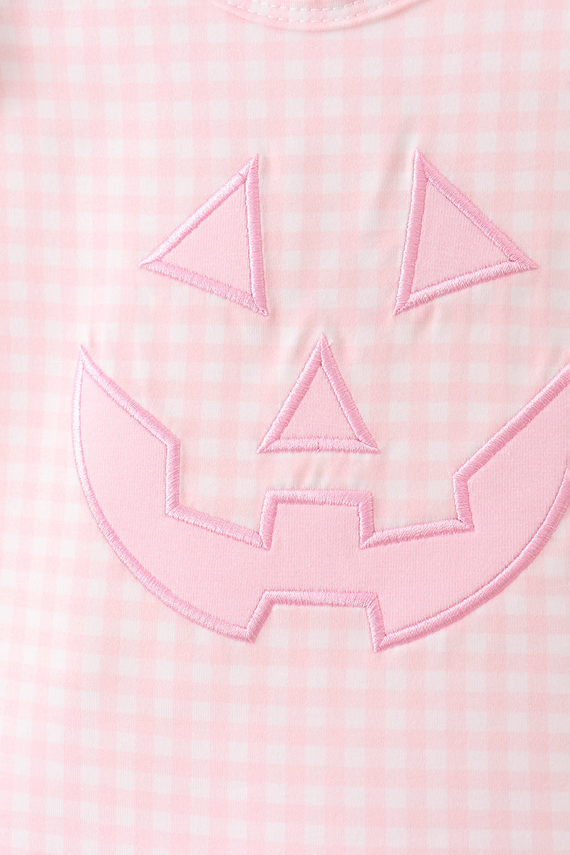 Jack-O-Lantern  Applique Ruffle Bloomer Set
