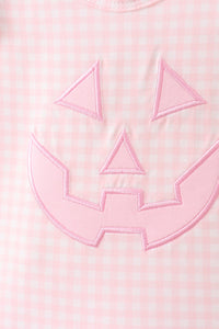 Jack-O-Lantern  Applique Ruffle Bloomer Set