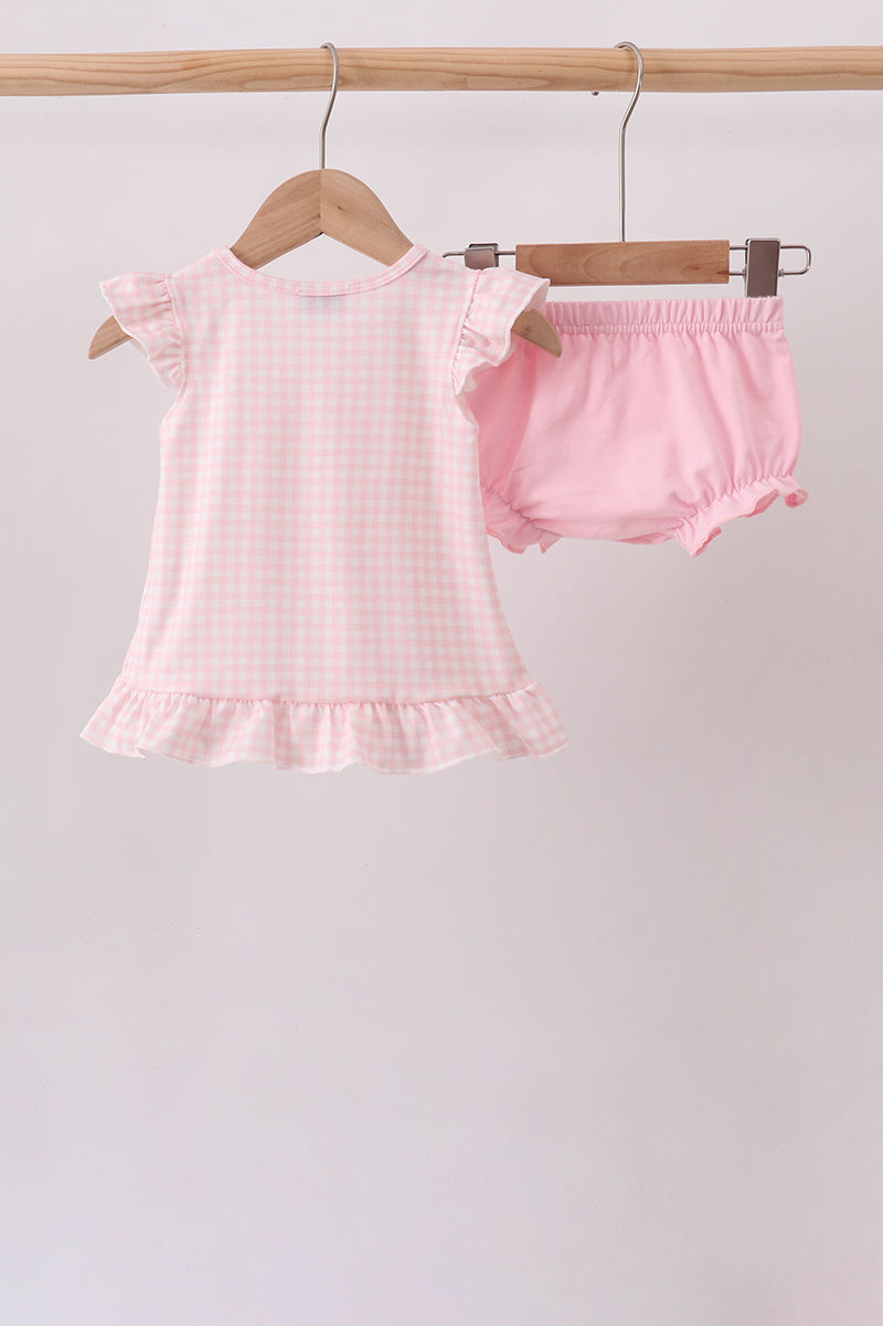 Jack-O-Lantern  Applique Ruffle Bloomer Set