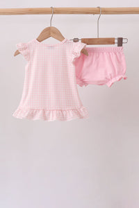 Jack-O-Lantern  Applique Ruffle Bloomer Set