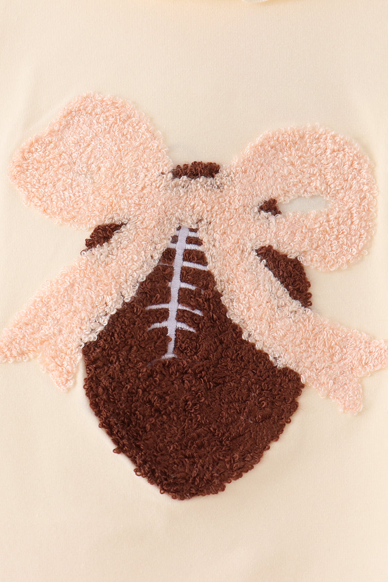Football French Knot Ruffle Dress