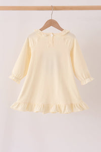 Football French Knot Ruffle Dress