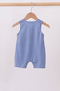 Apple Embroidered Gingham Jon Jon