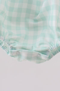Football french knot gingham bubble