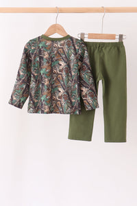 Camouflage Mallard Embroidery Pants Set
