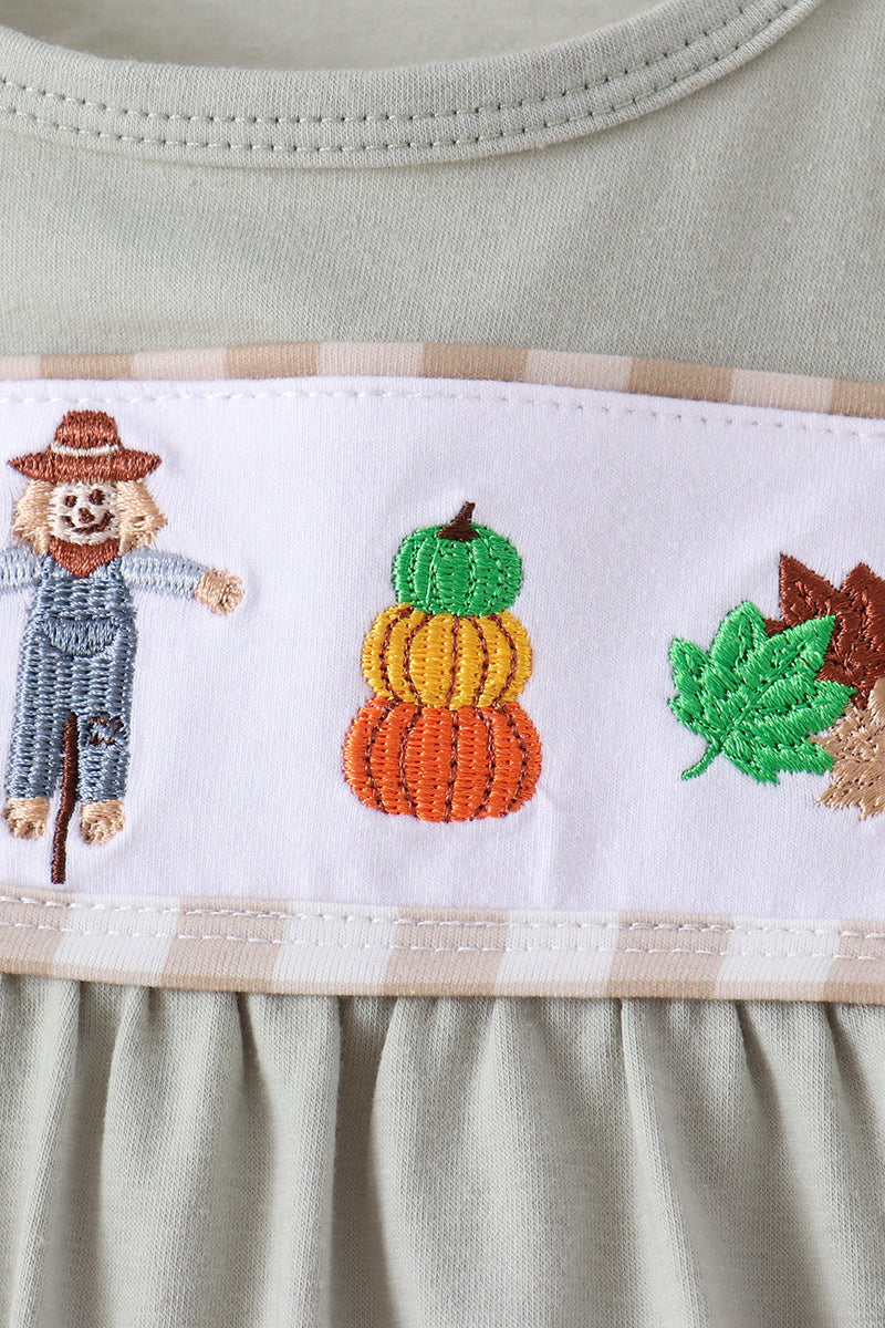 Scarecrow Embroidery Bloomer Set