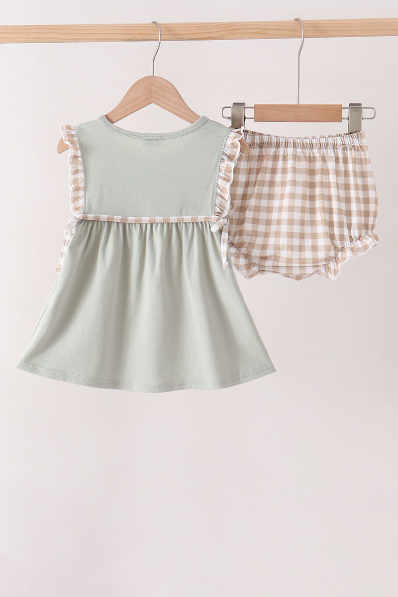 Scarecrow Embroidery Bloomer Set