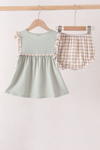 Scarecrow Embroidery Bloomer Set