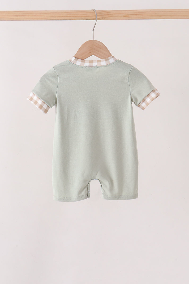 Scarecrow Embroidery Romper