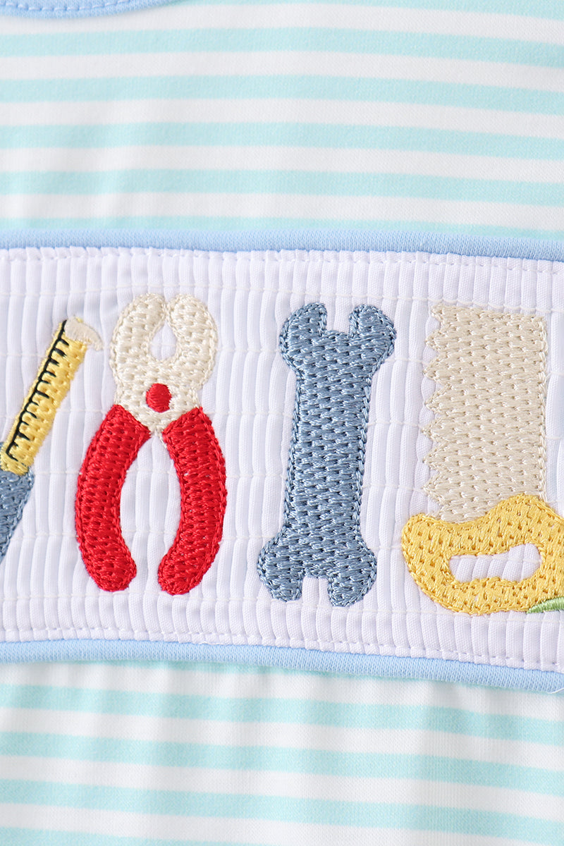 Tool Smocked Stripe Bubble