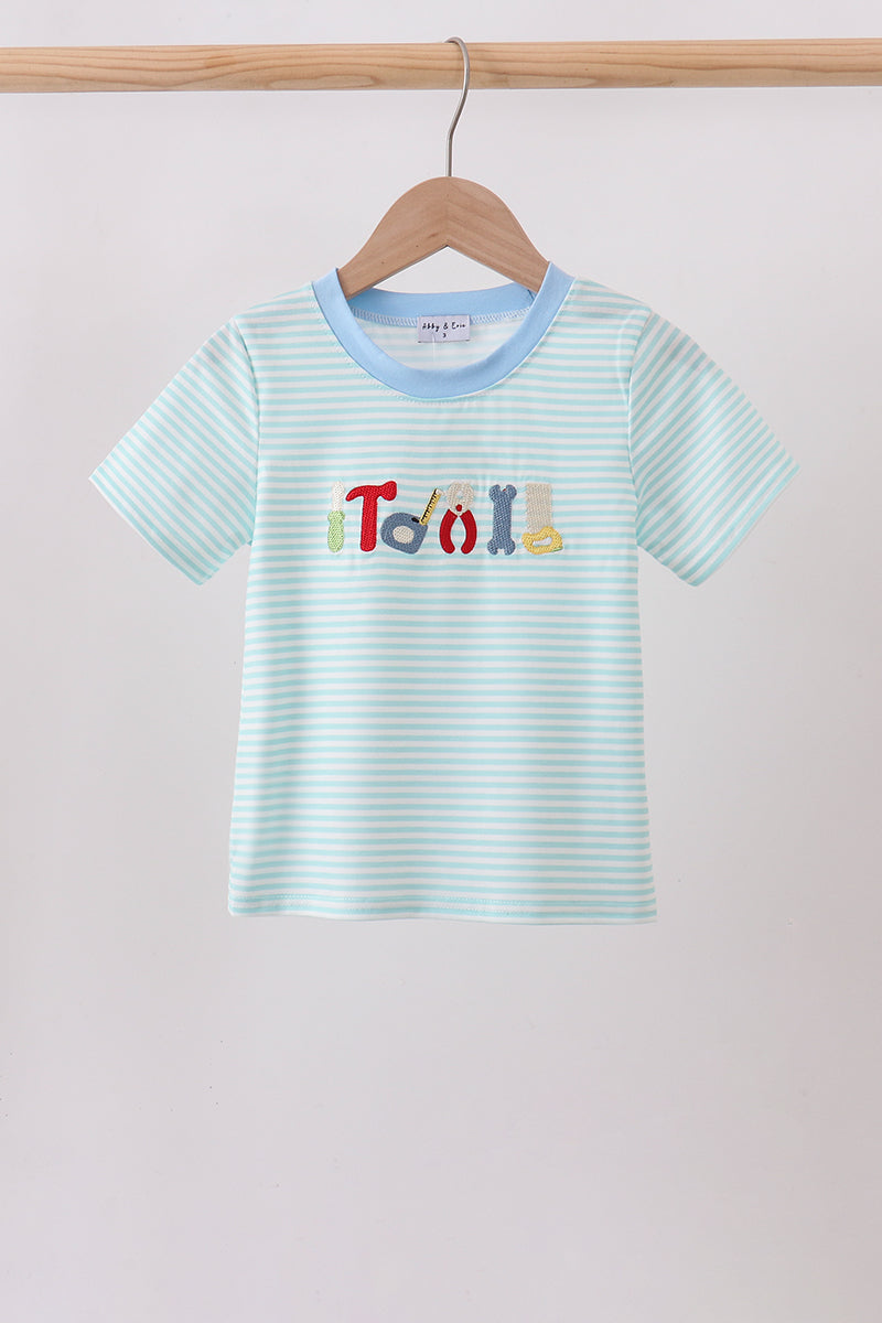 Tool Embroidery Stripe Top