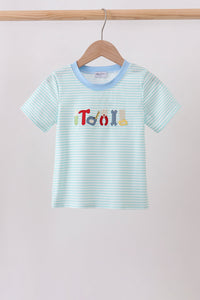 Tool Embroidery Stripe Top
