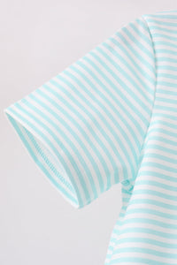 Tool Embroidery Stripe Top