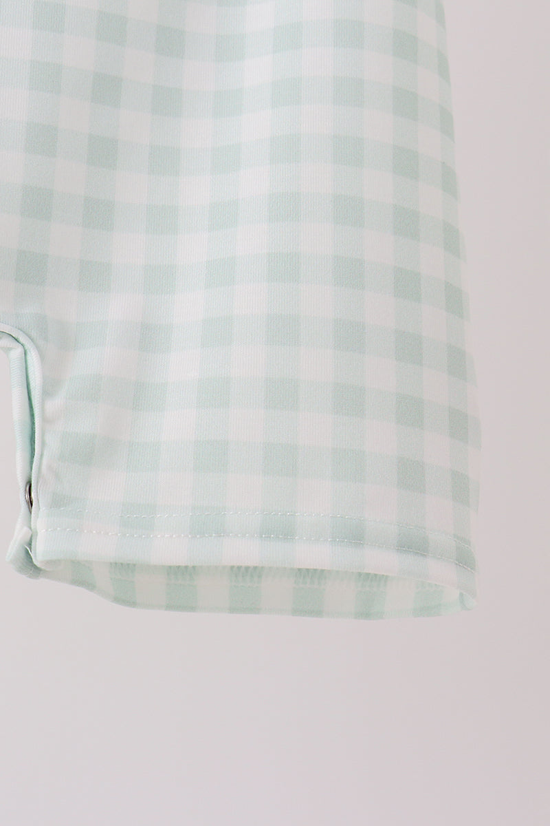 Pumpkin embroidery gingham jon jon