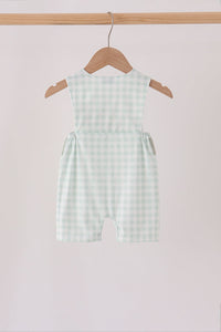 Pumpkin embroidery gingham jon jon