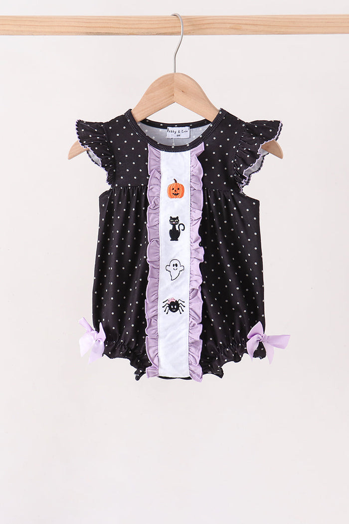 Ghost spider embroidery ruffle bubble