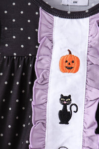 Ghost spider embroidery ruffle bubble