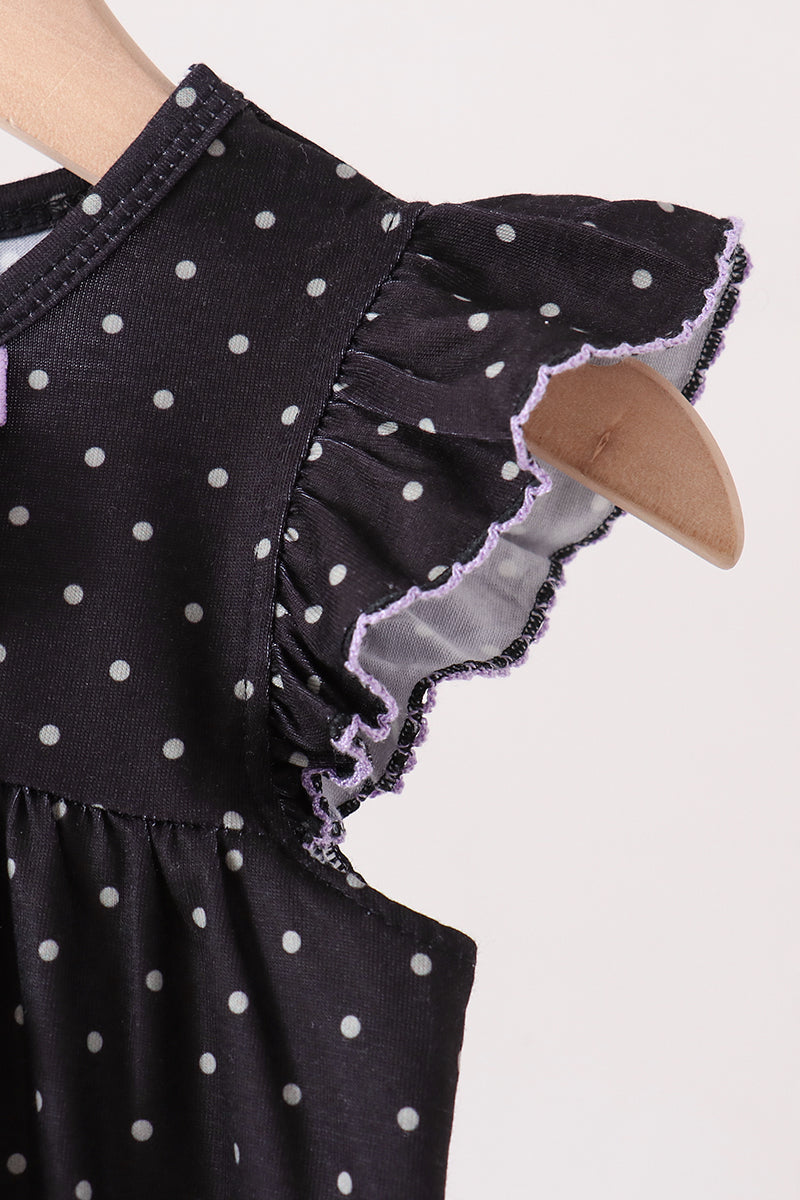 Ghost spider embroidery ruffle bubble