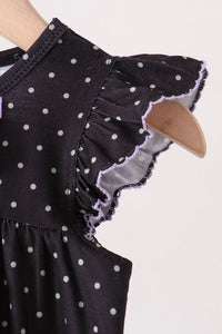 Ghost spider embroidery ruffle bubble