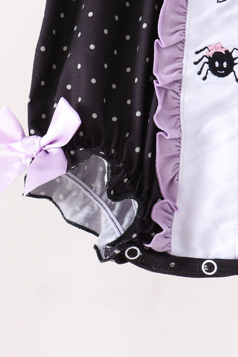 Ghost spider embroidery ruffle bubble