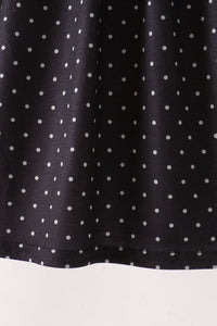 Ghost spider embroidery ruffle dress
