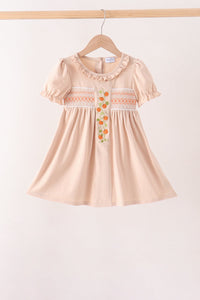 Pumpkin Smocked Bloomer dress