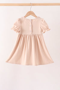 Pumpkin Smocked Bloomer dress
