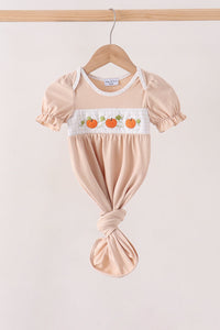 Pumpkin Embroidery Gown