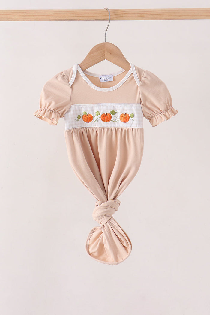 Pumpkin Embroidery Gown