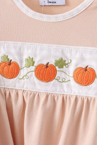 Pumpkin Embroidery Gown