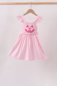 Jack-O-Lantern  Applique Ruffle Dress