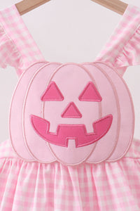 Jack-O-Lantern  Applique Ruffle Dress