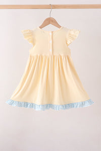 Hello Fall Y'ALL Pumpkin Ruffle Dress