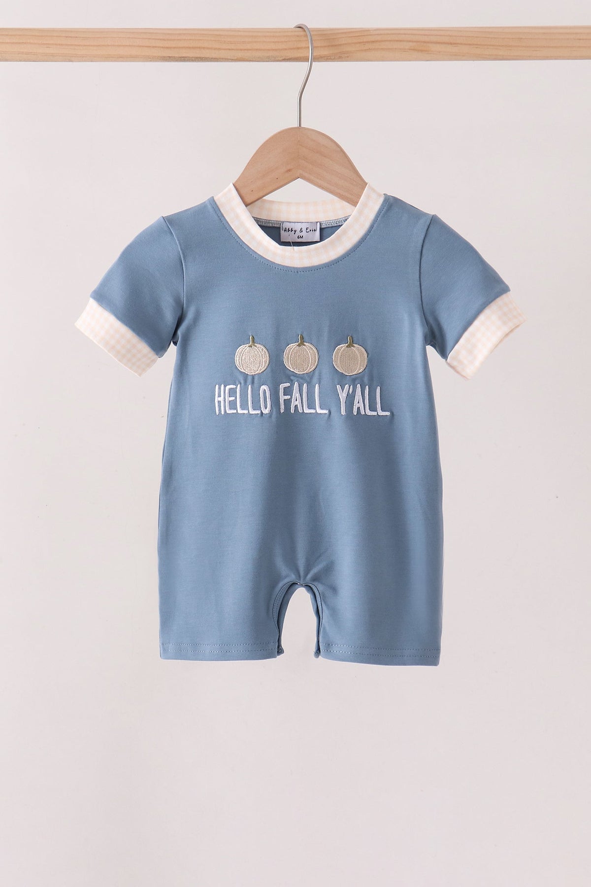 Hello Fall Y'ALL Pumpkin Romper