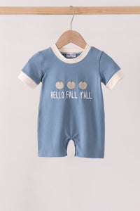 Hello Fall Y'ALL Pumpkin Romper