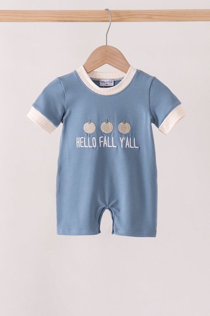 Hello Fall Y'ALL Pumpkin Romper
