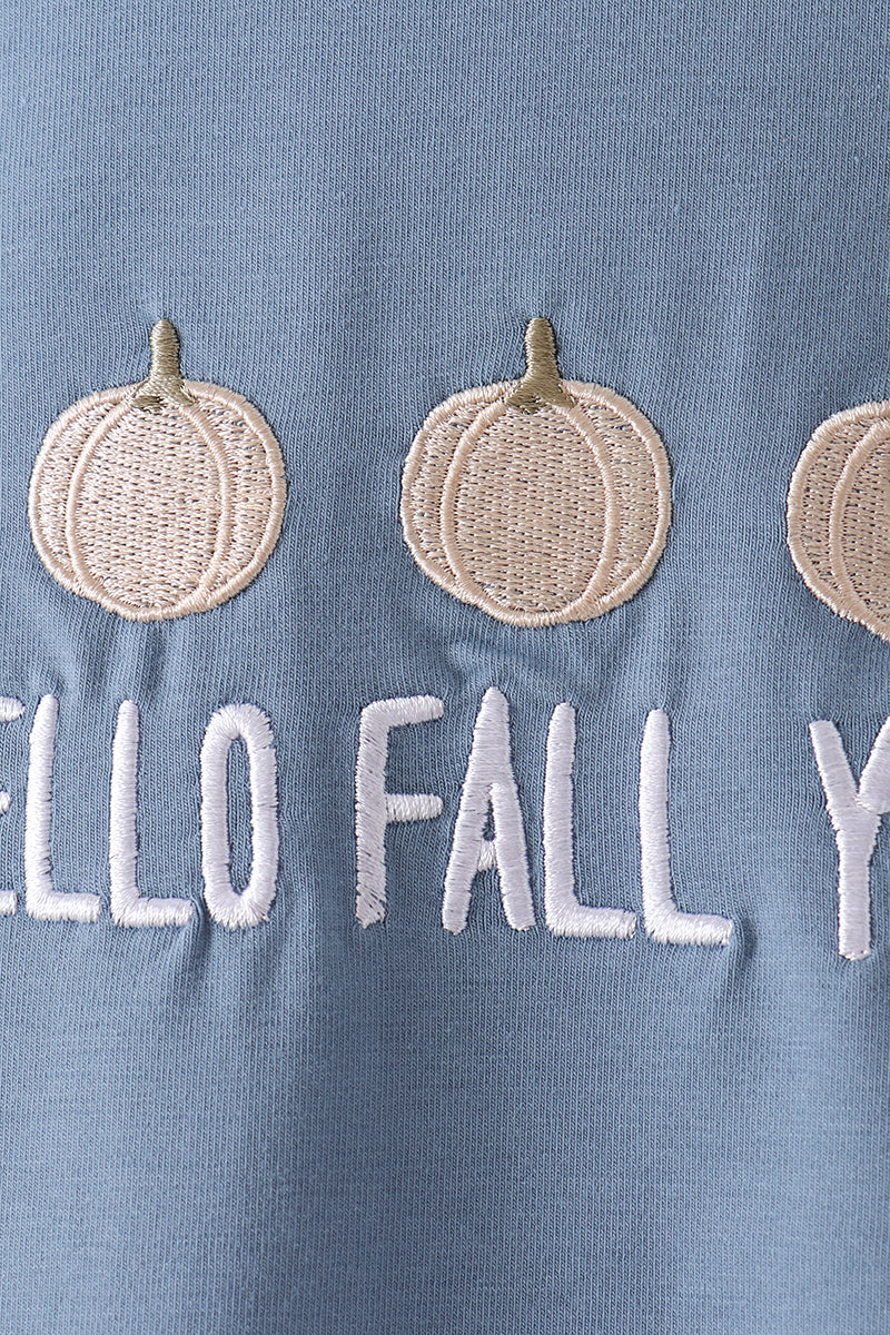 Hello Fall Y'ALL Pumpkin Romper