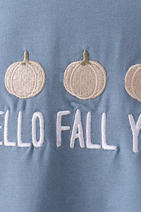 Hello Fall Y'ALL Pumpkin Romper