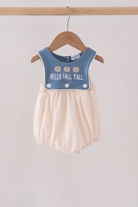 Hello Fall Y'ALL Pumpkin Bubble