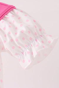 Bow pearl romper