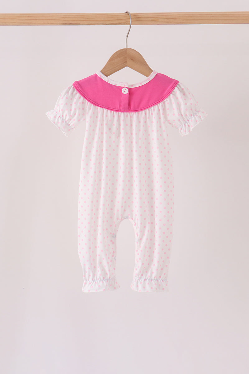 Bow pearl romper
