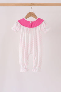 Bow pearl romper