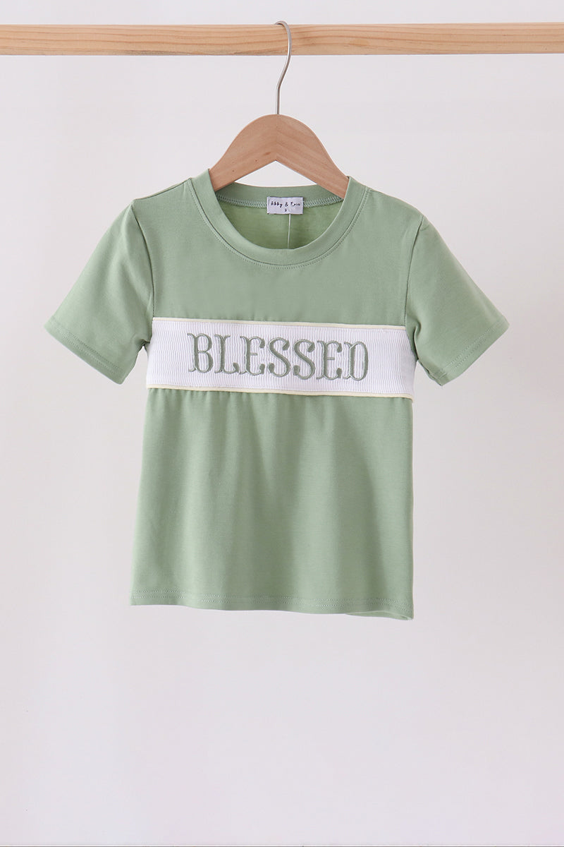 Blessed Smocked Top