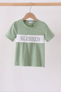 Blessed Smocked Top