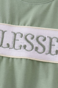 Blessed Smocked Top