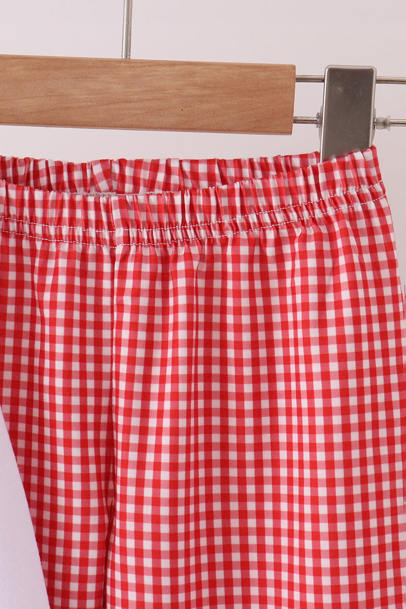 Football Embroidery Pants Set