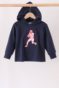 Football Embroidery Hoodie