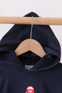 Football Embroidery Hoodie