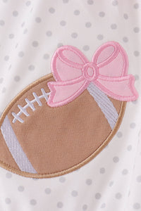Football Applique Ruffle Bubble